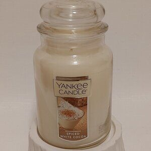 Yankee Candle Spiced White Cocoa Jar Candle BNWT 22oz